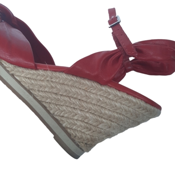 ANTONIO MELANI Dream Leather Wedge Espadrille Sandals - Picture 7 of 10
